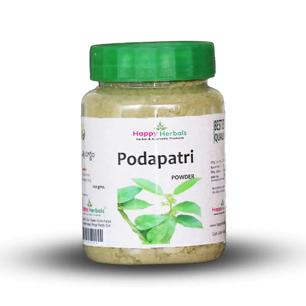 Discover the purity of HappyHerbals' Podapatri Powder. Sourced from premium ingredients, this Ayurvedic blend offers holistic support for respiratory health and overall well-being. Embrace natural remedies with HappyHerbals for a healthier lifestyle.